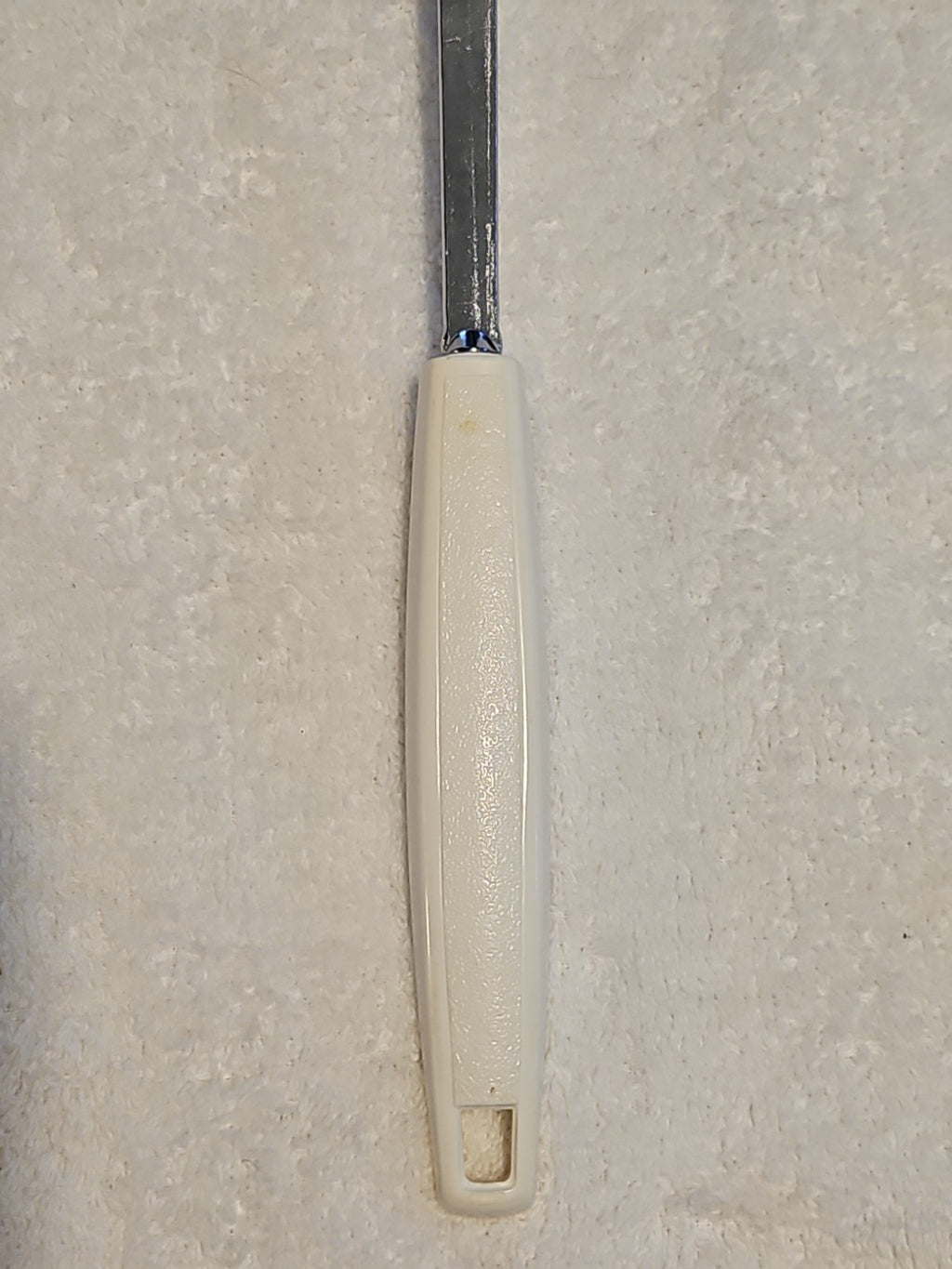 Vintage Ekco Country Garden Pattern Handle 12" Black Nylon Serving Spoon