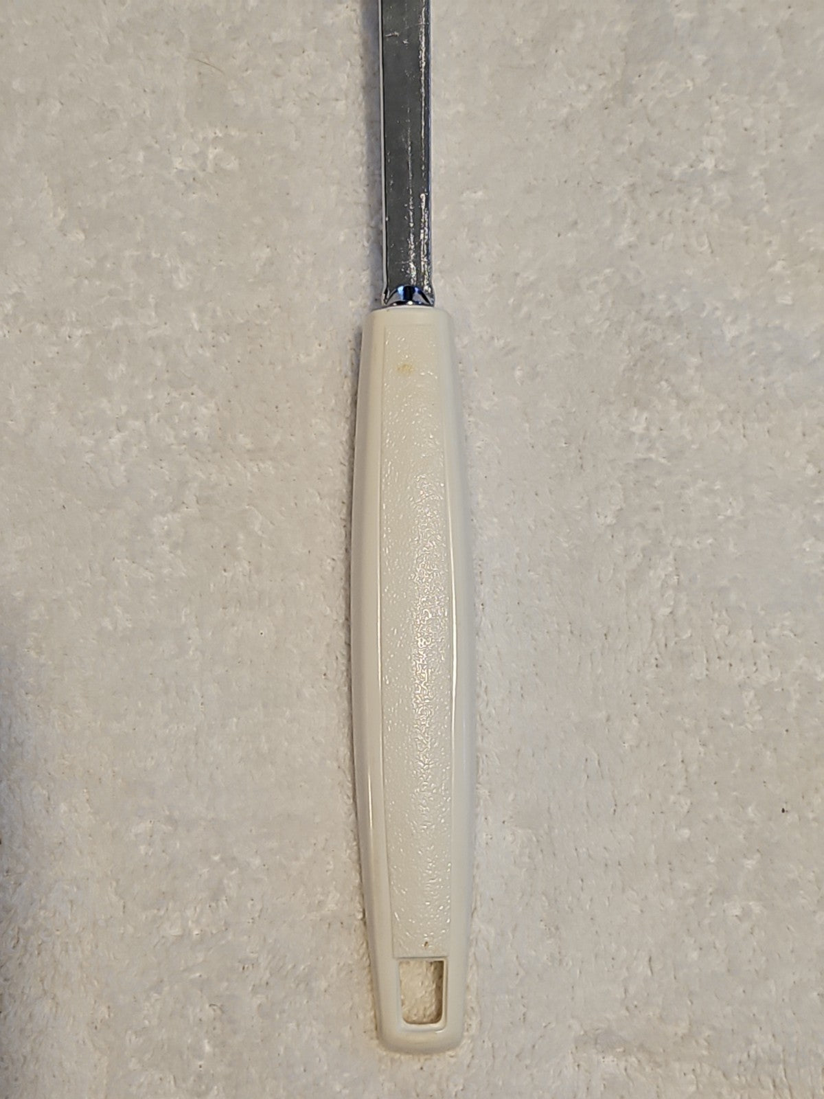 Vintage Ekco Country Garden Pattern Handle 12" Black Nylon Serving Spoon