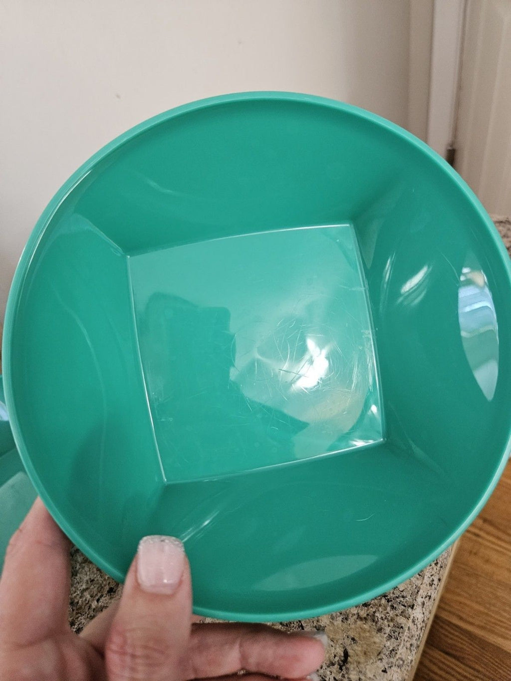 Set Of 4 Vintage Tupperware 5537A Servalier Bowls Green Cereal Bowls
