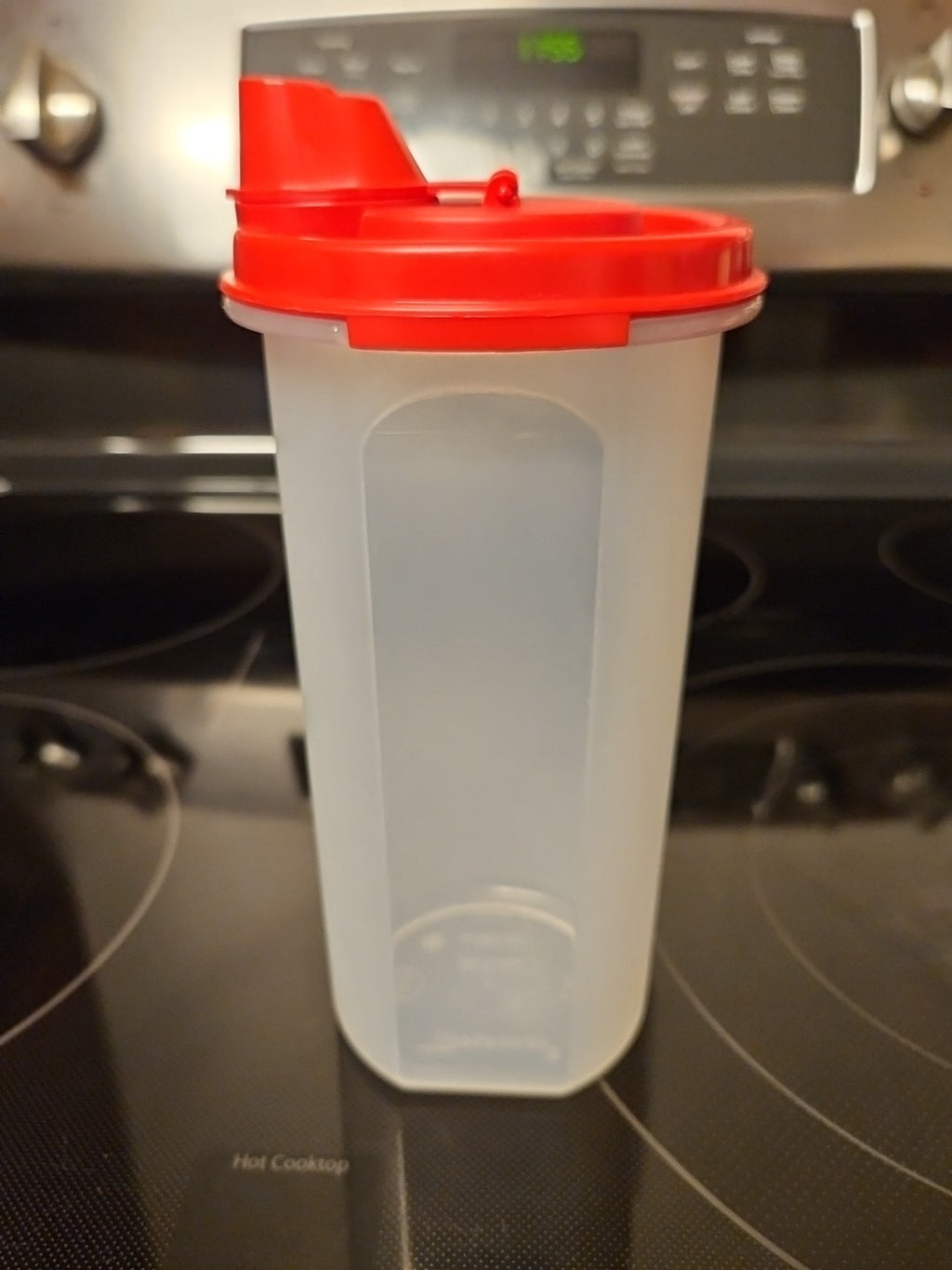 Vintage Tupperware Modular Mates 1641 #3 Container With Red Magic Flow Lid 1898B