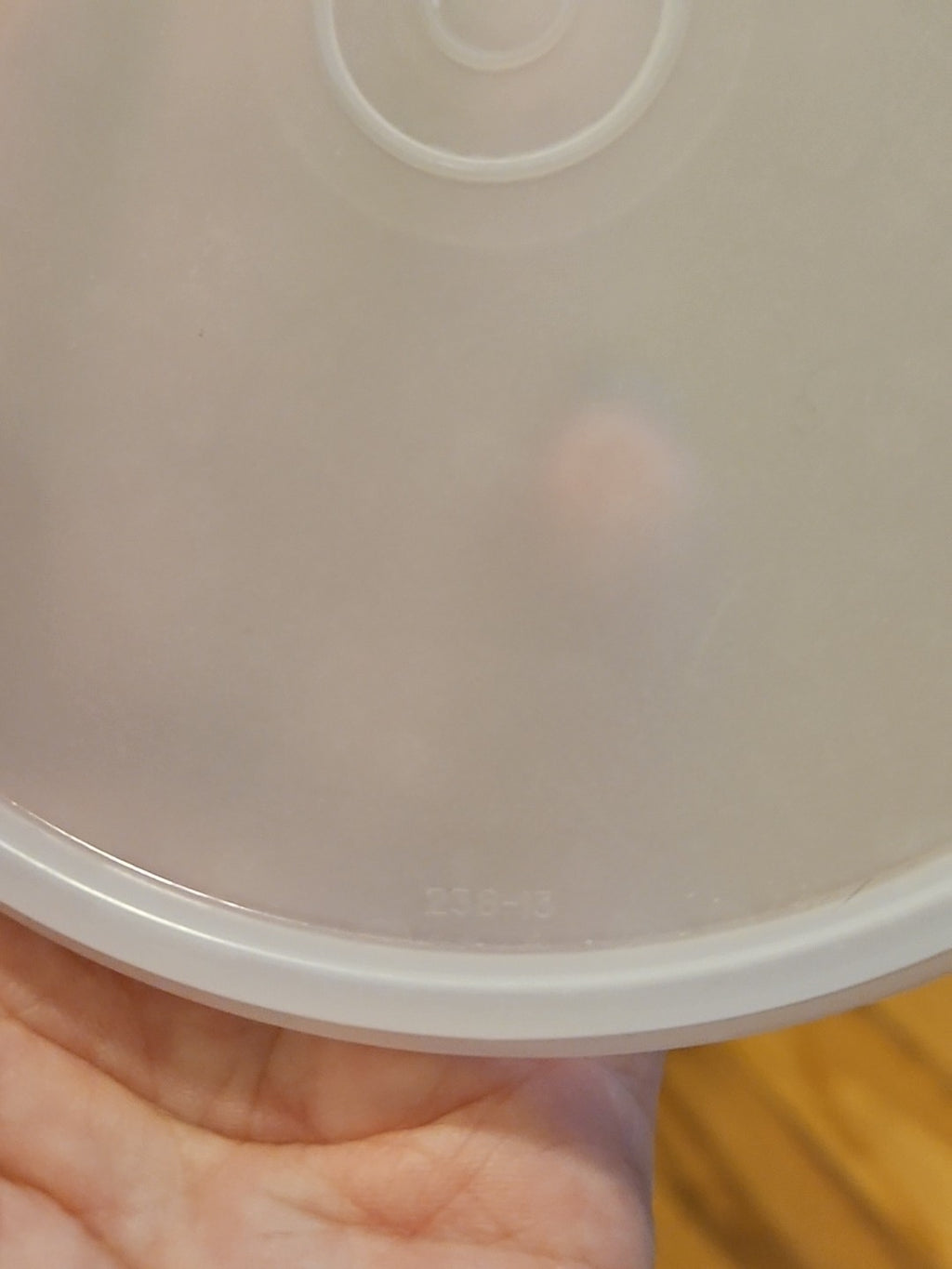 Vintage Tupperware #238 Replacement 5.5" Round Seal Sheer EUC