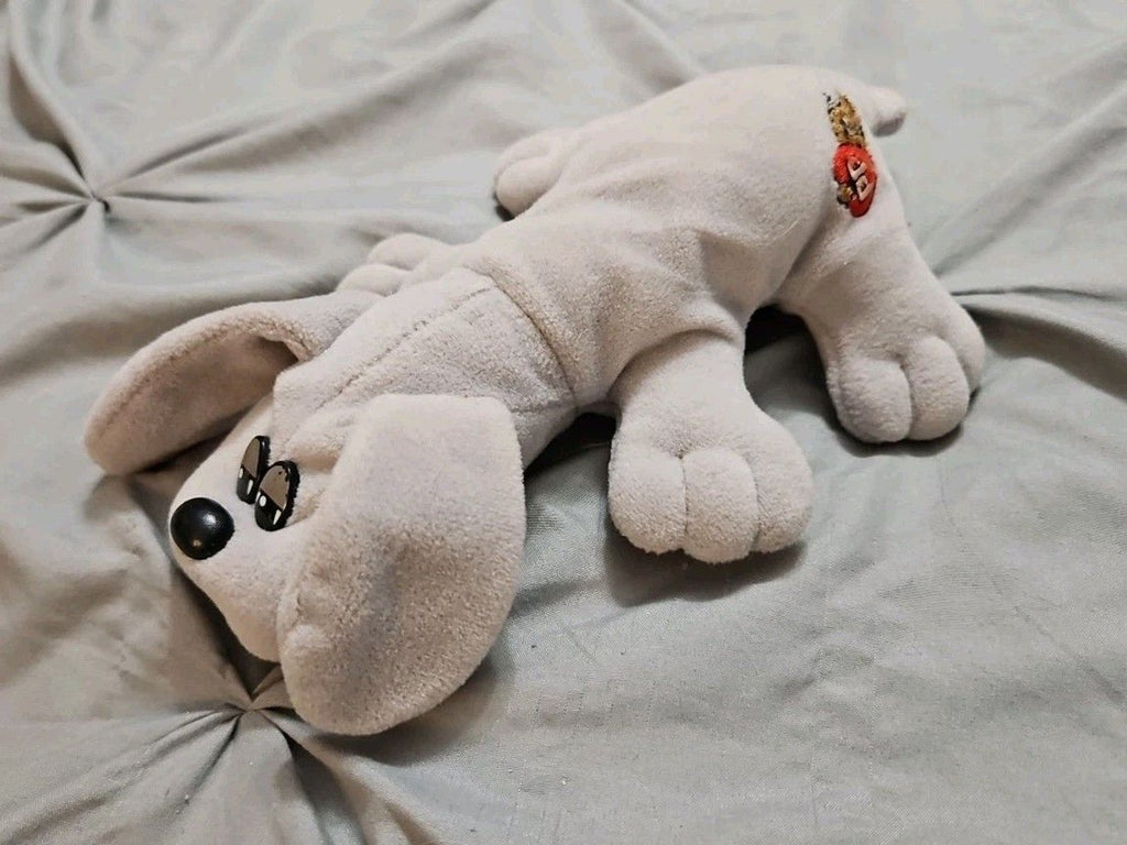Vintage Pound Puppy Plush 1985 7 inch Light Gray Puppy No Tag