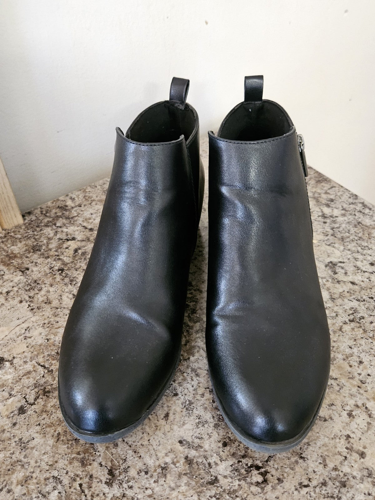 Sonoma Goods For Life Millo Black Ankle Boots Zip-up Women’s Size 9 EUC
