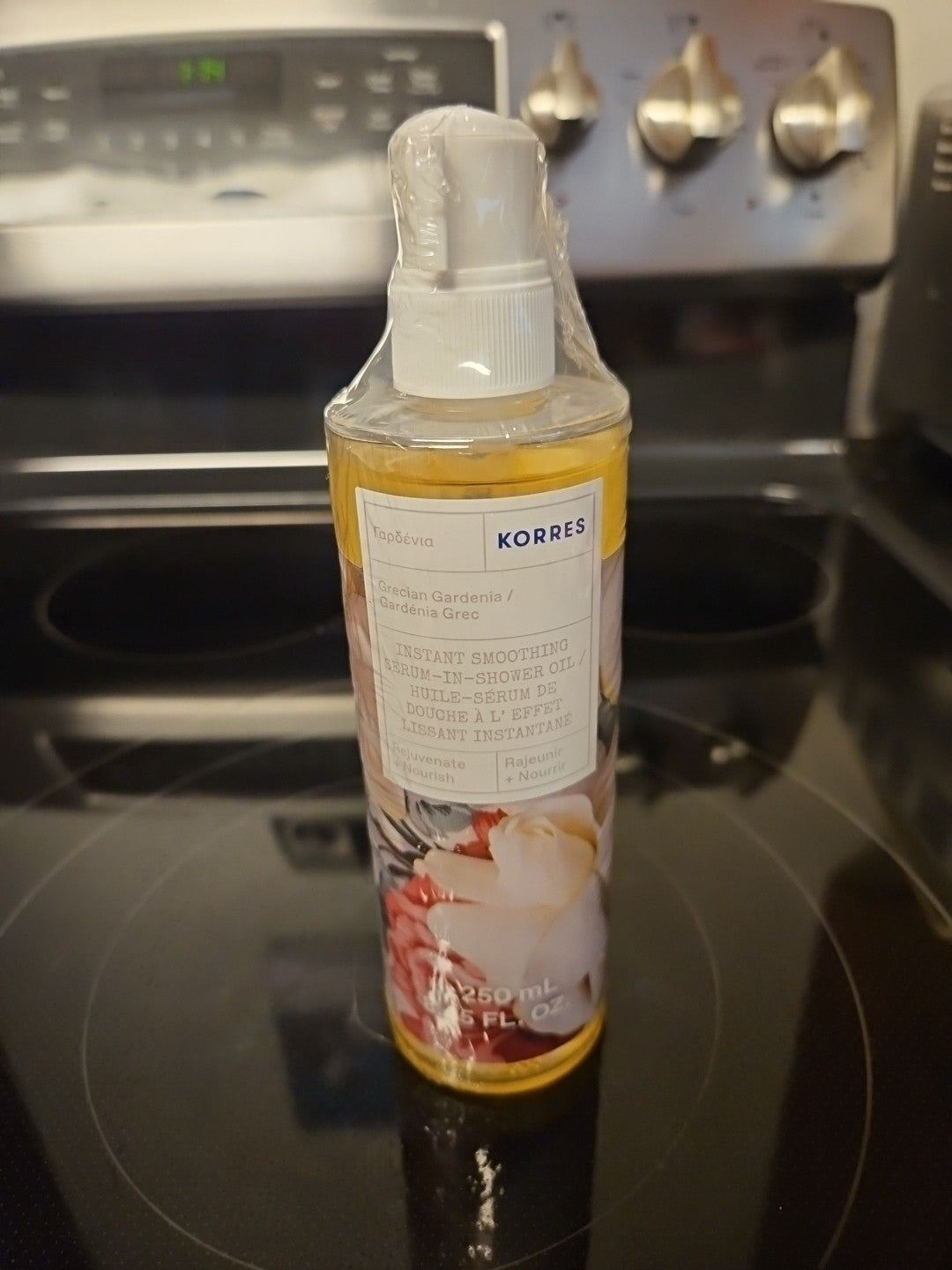 Korres Instant Smoothing Serum-In-Shower Oil Grecian Gardenia New Sealed