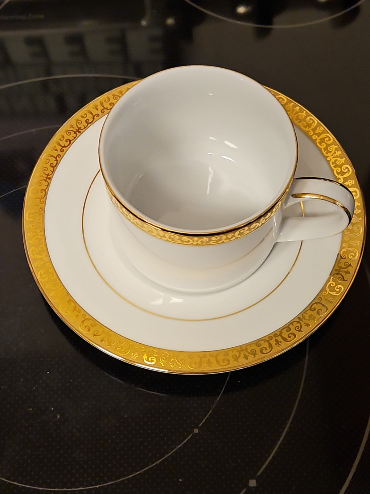Vintage 1991 Royal Gallery Gold Buffet Cup and Saucer Set Near Mint