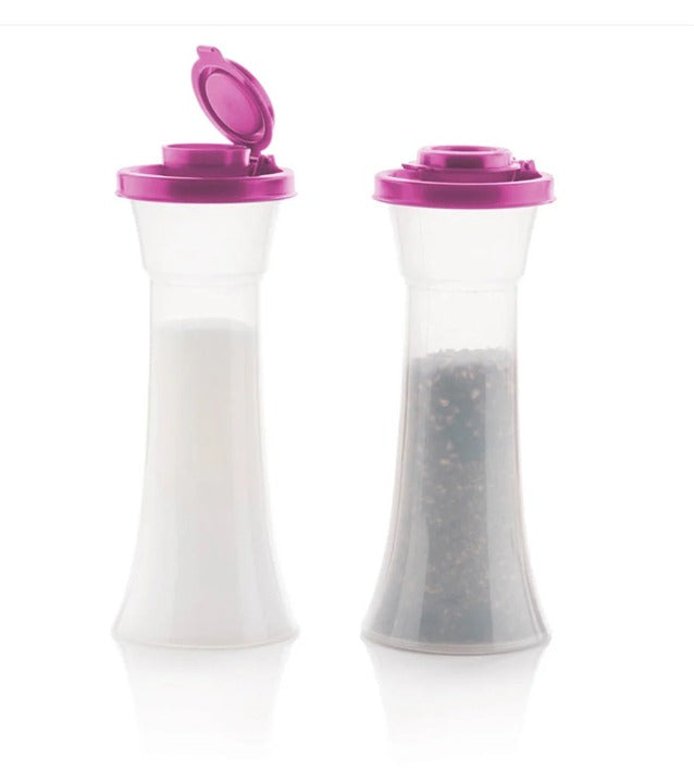 NIP Tupperware Large Salt & Pepper Shaker Set Wild Mulberry Purple