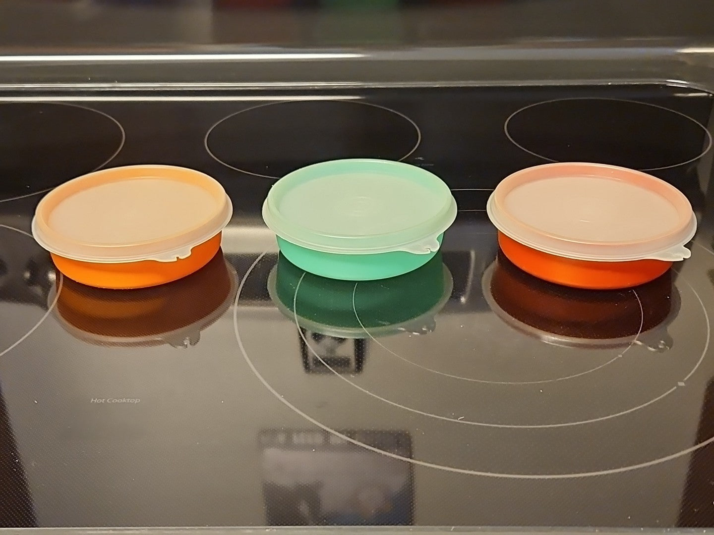 Set Of 3 Vintage Tupperware #1286 Little Wonders Bowls With Lids #215