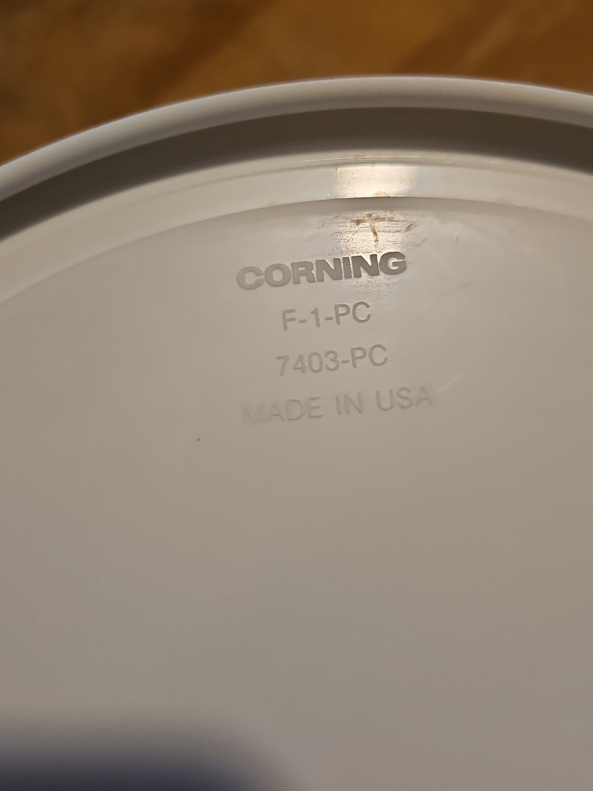 Replacement Corning Ware White FS-1-PC / F-1-PC Round Plastic Lid Fits 2.5QT