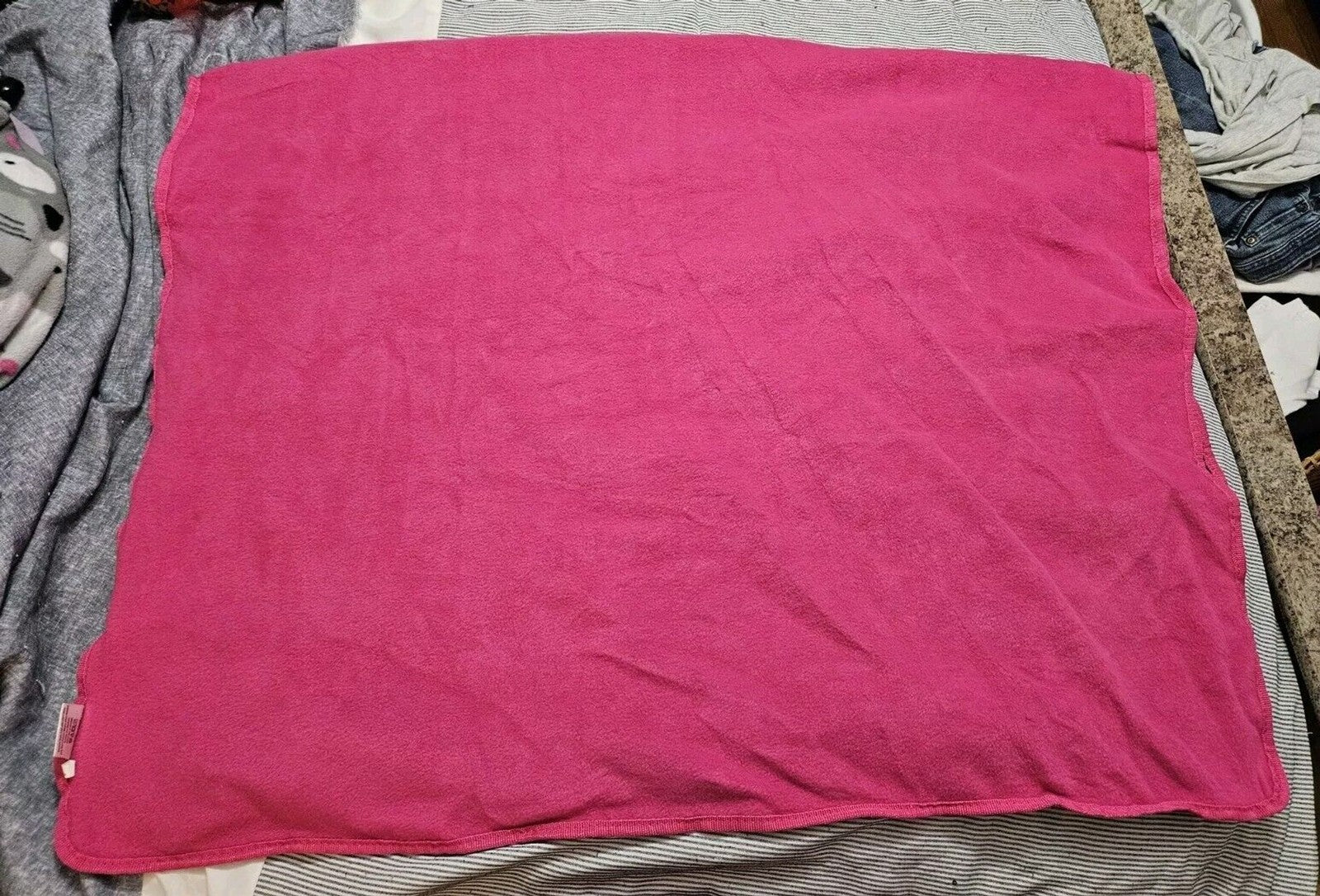 Thirty-One Circle Spirals Nylon & Fleece Around Town Blanket Roll-Up Very Nice!