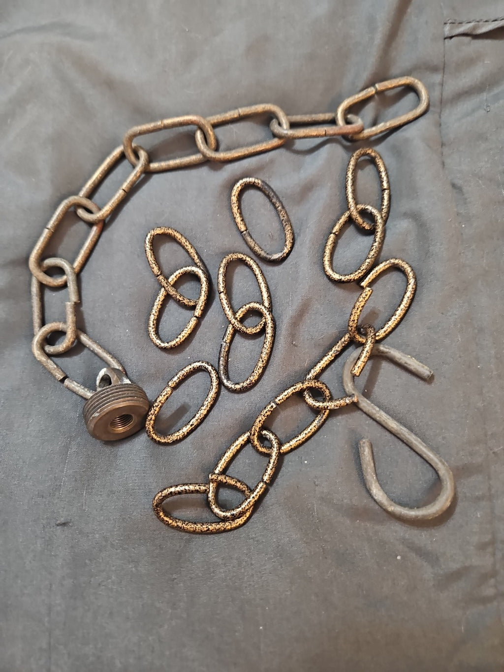 Vintage Look Chain Link for Lamps, Projects -  21 Links + Hardware, 2 Styles