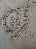 Vintage Look Chain Link for Lamps, Projects -  21 Links + Hardware, 2 Styles