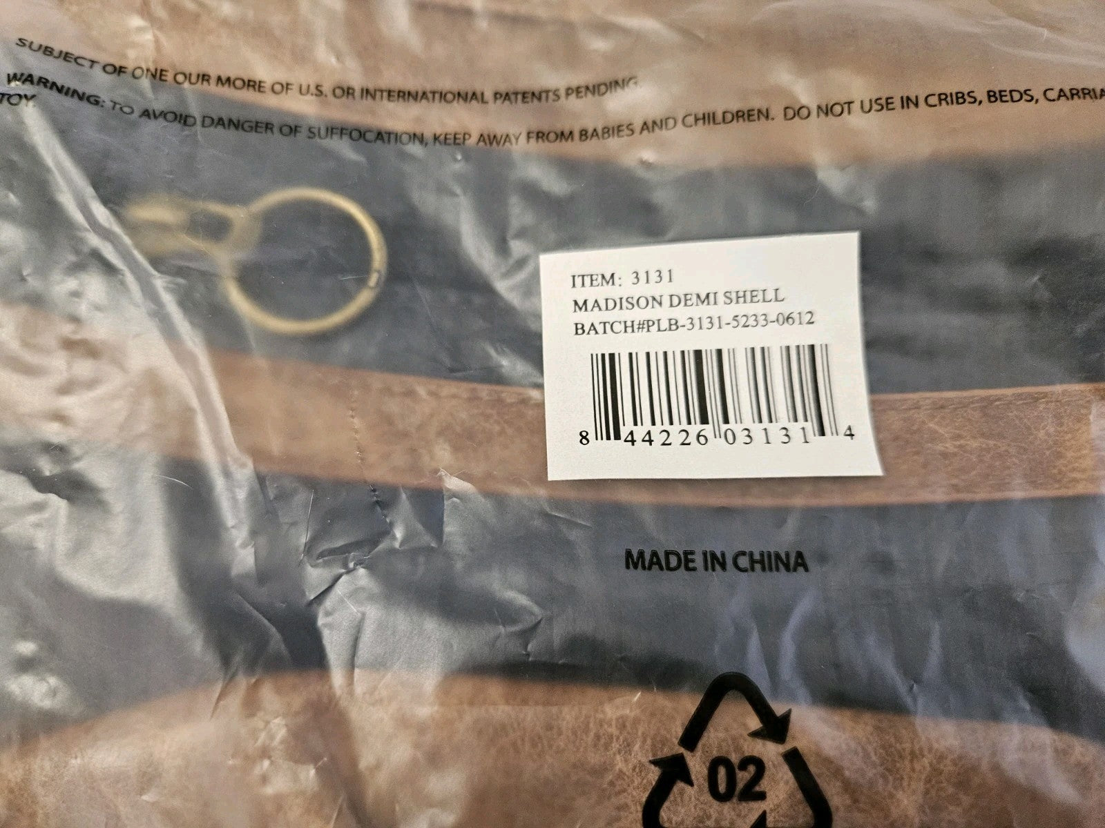 New In Package Retired Miche Demi Shell - Madison Dark Blue & Tan Faux Leather