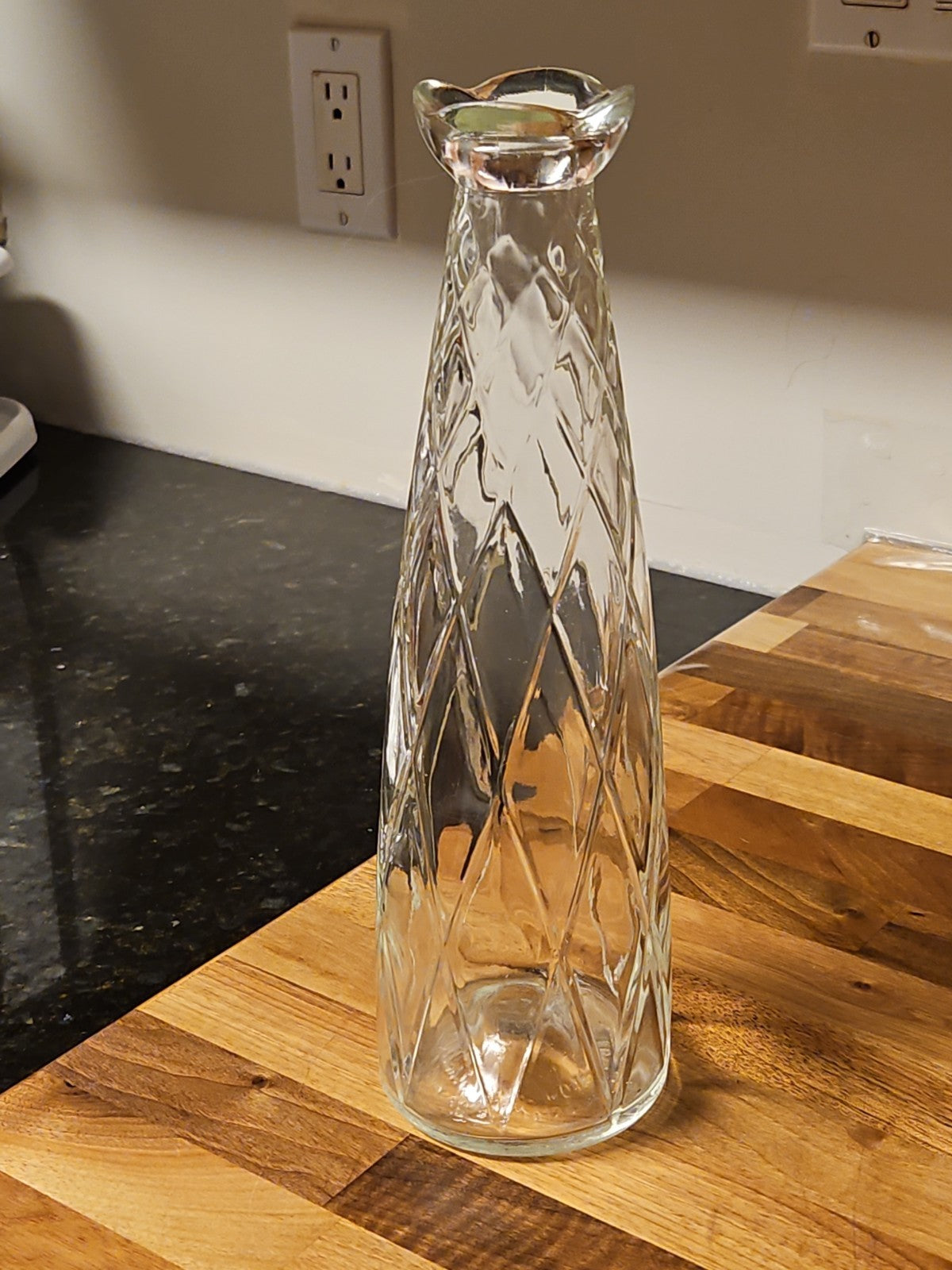 Vintage 1956 John MacNaughton Decanter Canadian Whiskey 13 1/2" No Stopper EUC