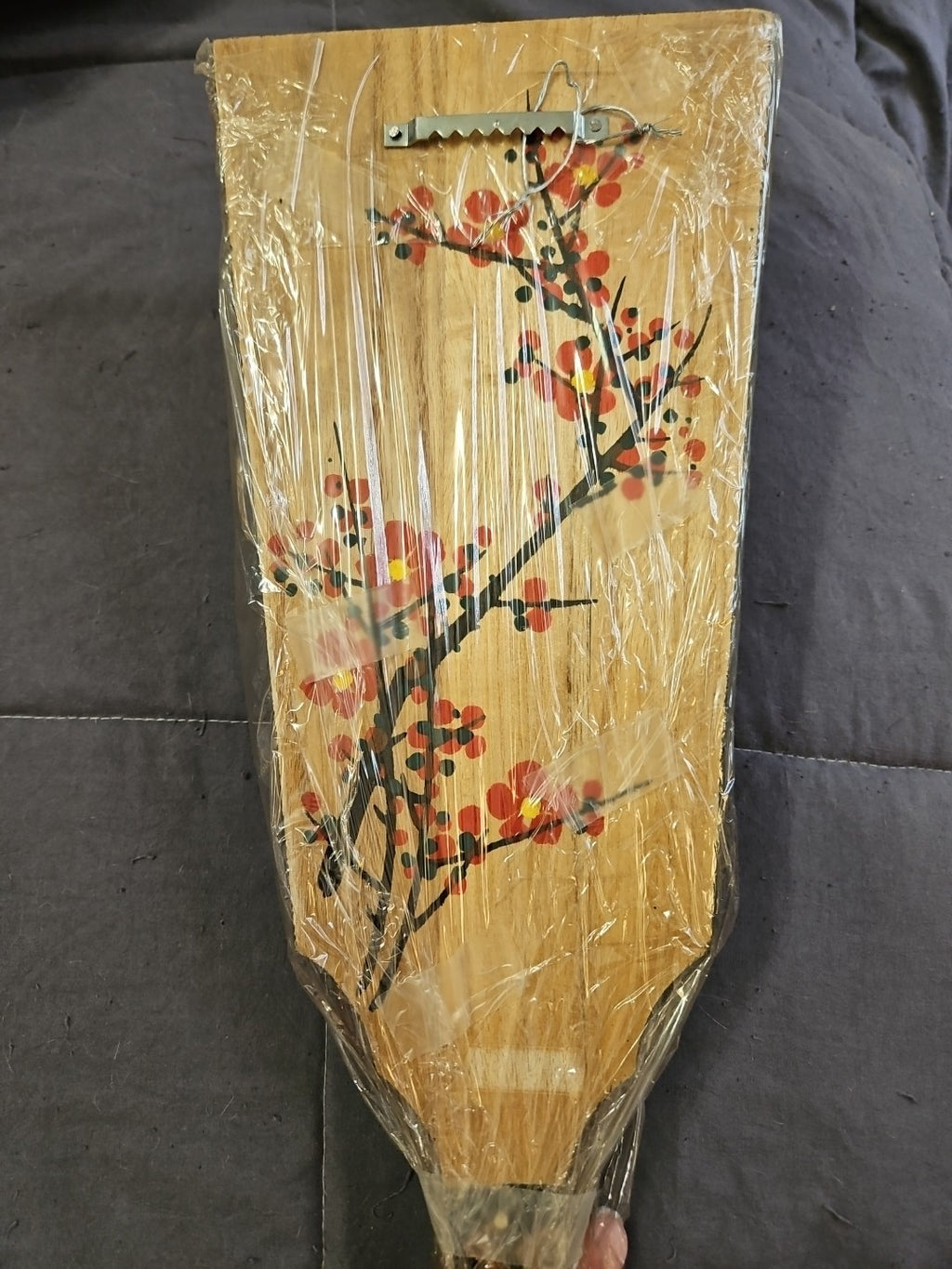 NIP Vintage Geisha Japanese Hagoita Wooden Badminton Paddle READ