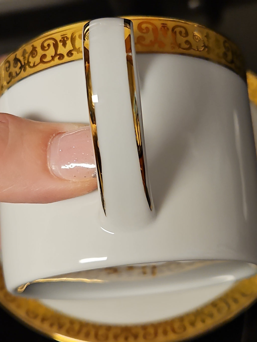 Vintage 1991 Royal Gallery Gold Buffet Cup and Saucer Set Near Mint