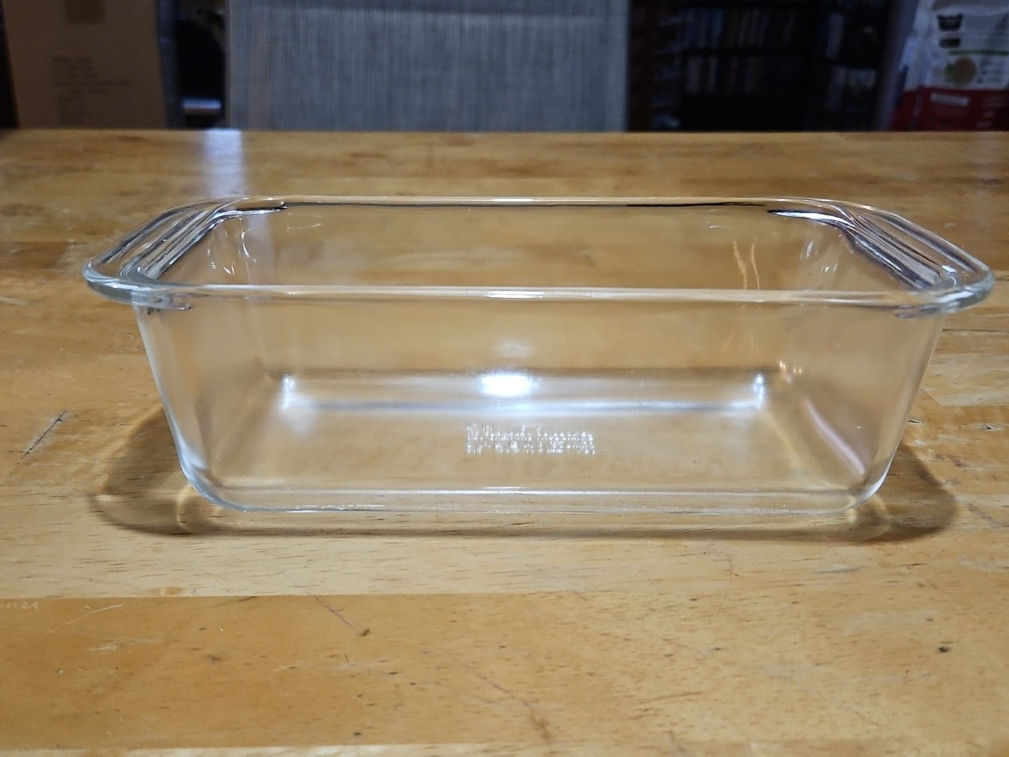 Vintage Pyrex Clear Glass 1.5 QT Casserole Dish Bread Loaf Pan #213 8.5x4.5x2.5