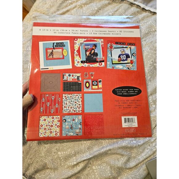 NIP Perfect Pages Little Boy 12x12 Scrapbooking Page Kit - New, sealed.