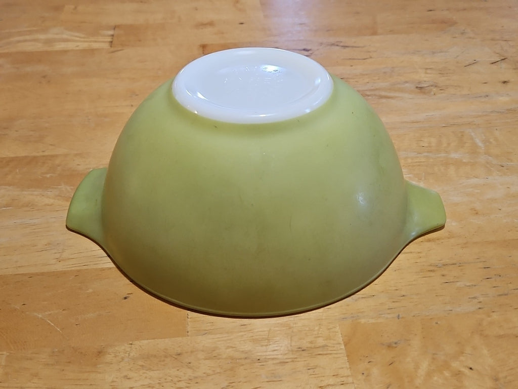 Vintage Pyrex #442 1-1/2 Quart Cinderella Mixing Bowl Verde Green Olive Green