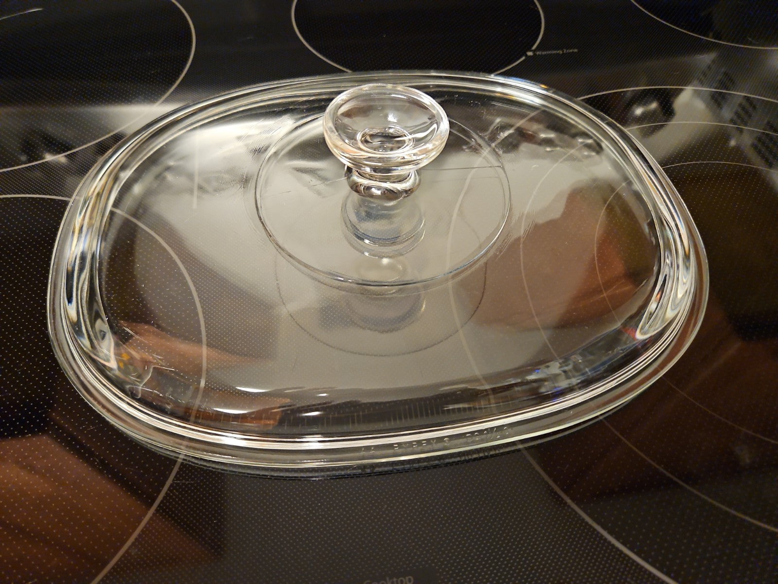 Pyrex DC 1 1/2-C Oval Glass Replacement Lid Cover for 3 Qt. Oval Dish DC-1.5-C