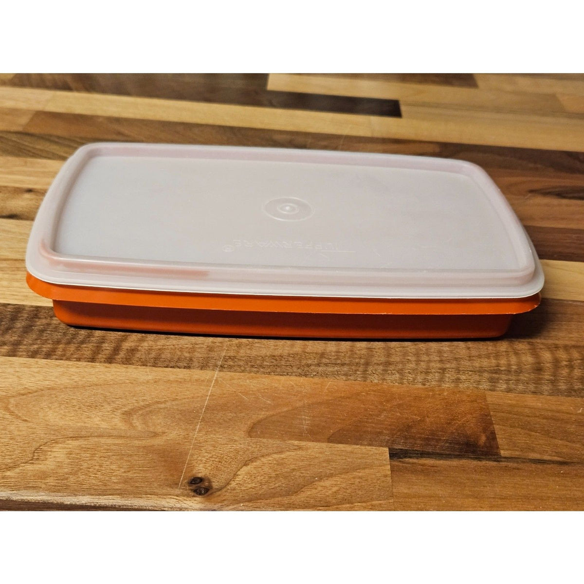 Vintage Tupperware 816 Deli Keeper Cheese Cold Cuts Paprika Red With Lid