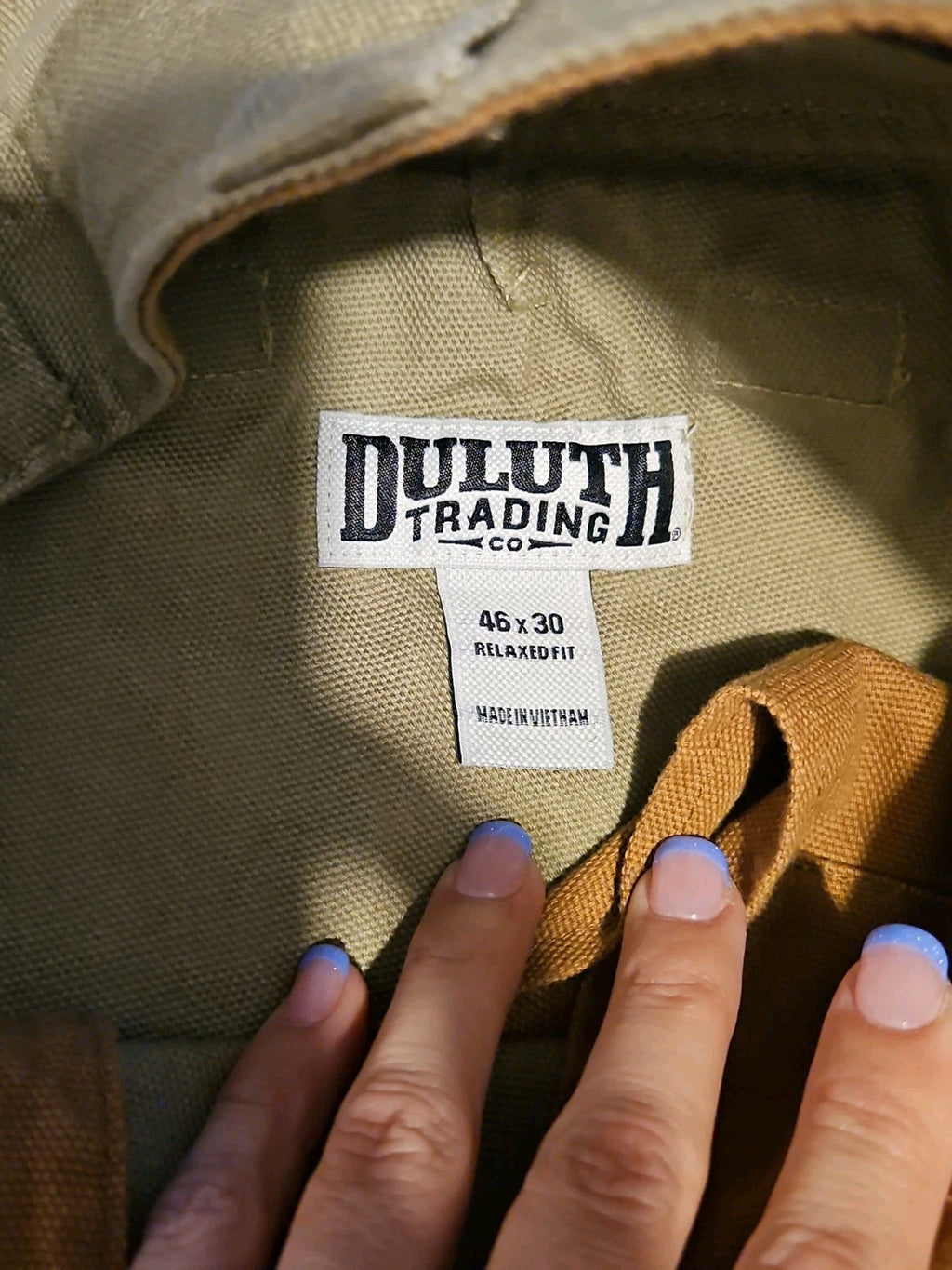 NWT Duluth Trading Co Mens Fire Hose Relaxed Fit Cargo Work Pants 46×30 Khaki