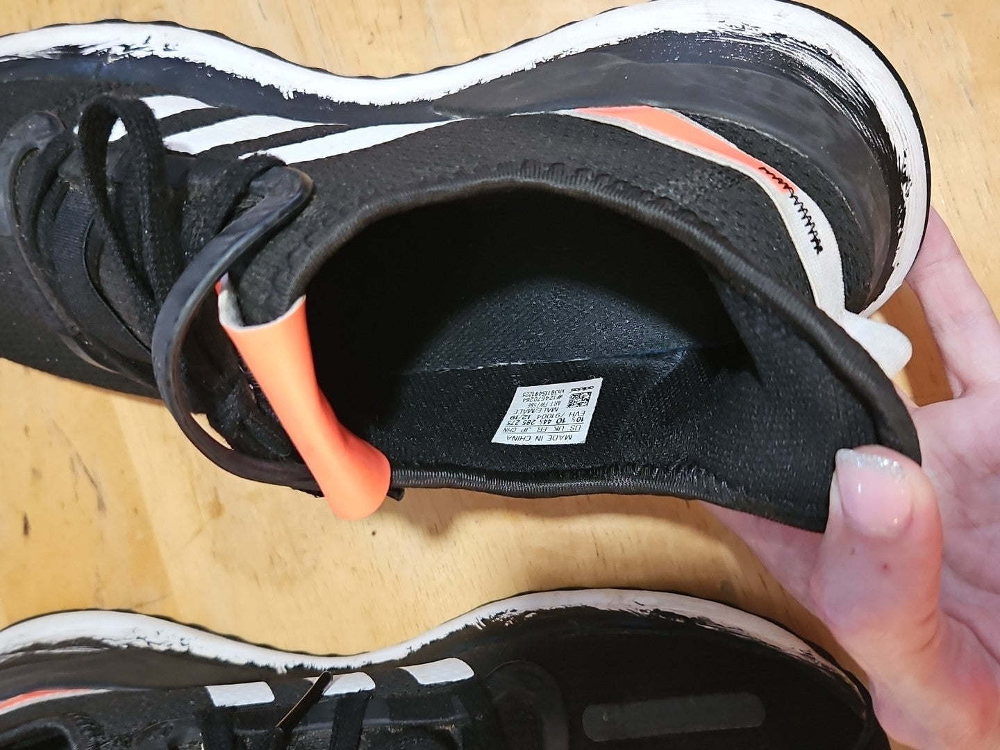 Adidas U Path Run Casual Sneakers From Finish Line Mens Size 10.5 Black & Orange