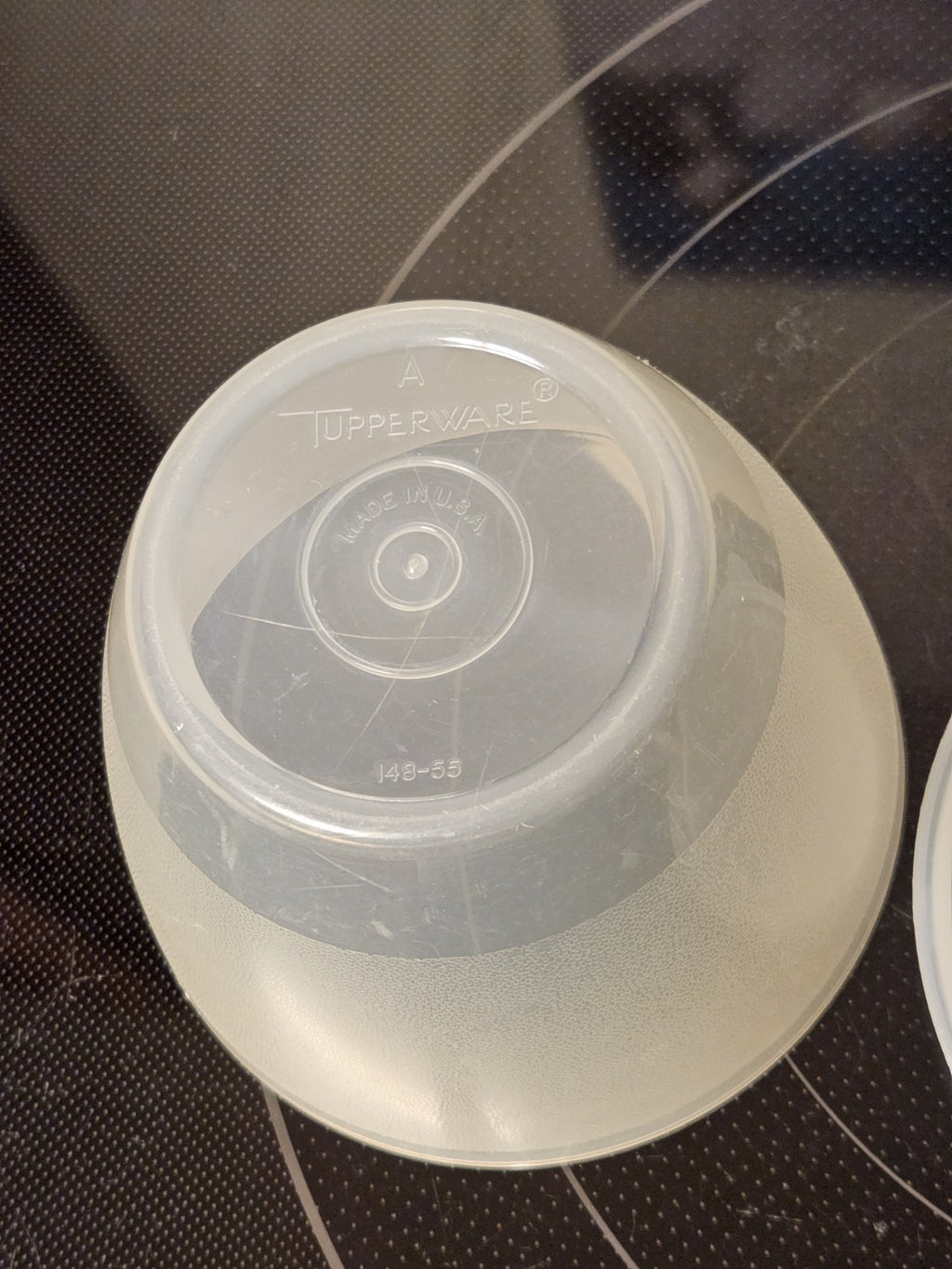 Vintage Tupperware Bowl Sheer 148 W/ Sheer Seal Lid 215