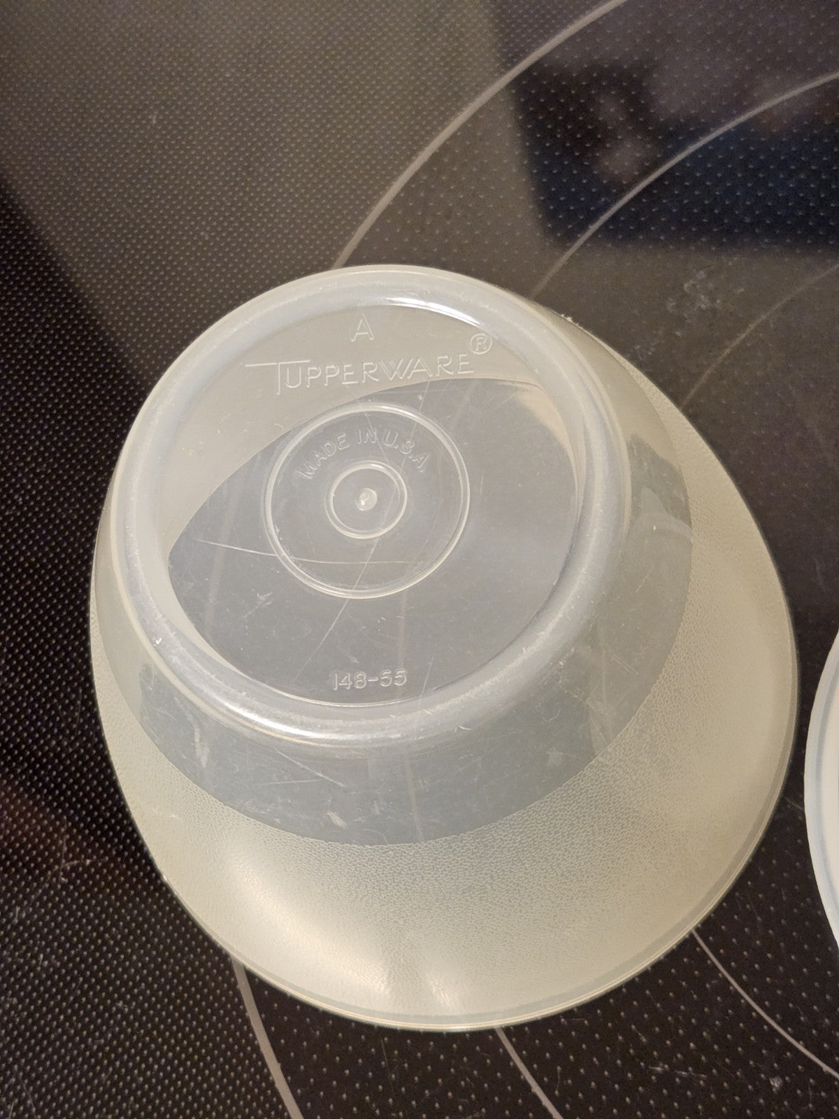 Vintage Tupperware Bowl Sheer 148 W/ Sheer Seal Lid 215