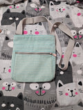 Thirty-One Organizing Shoulder Bag Crossbody Bag Turquoise Cross Weave