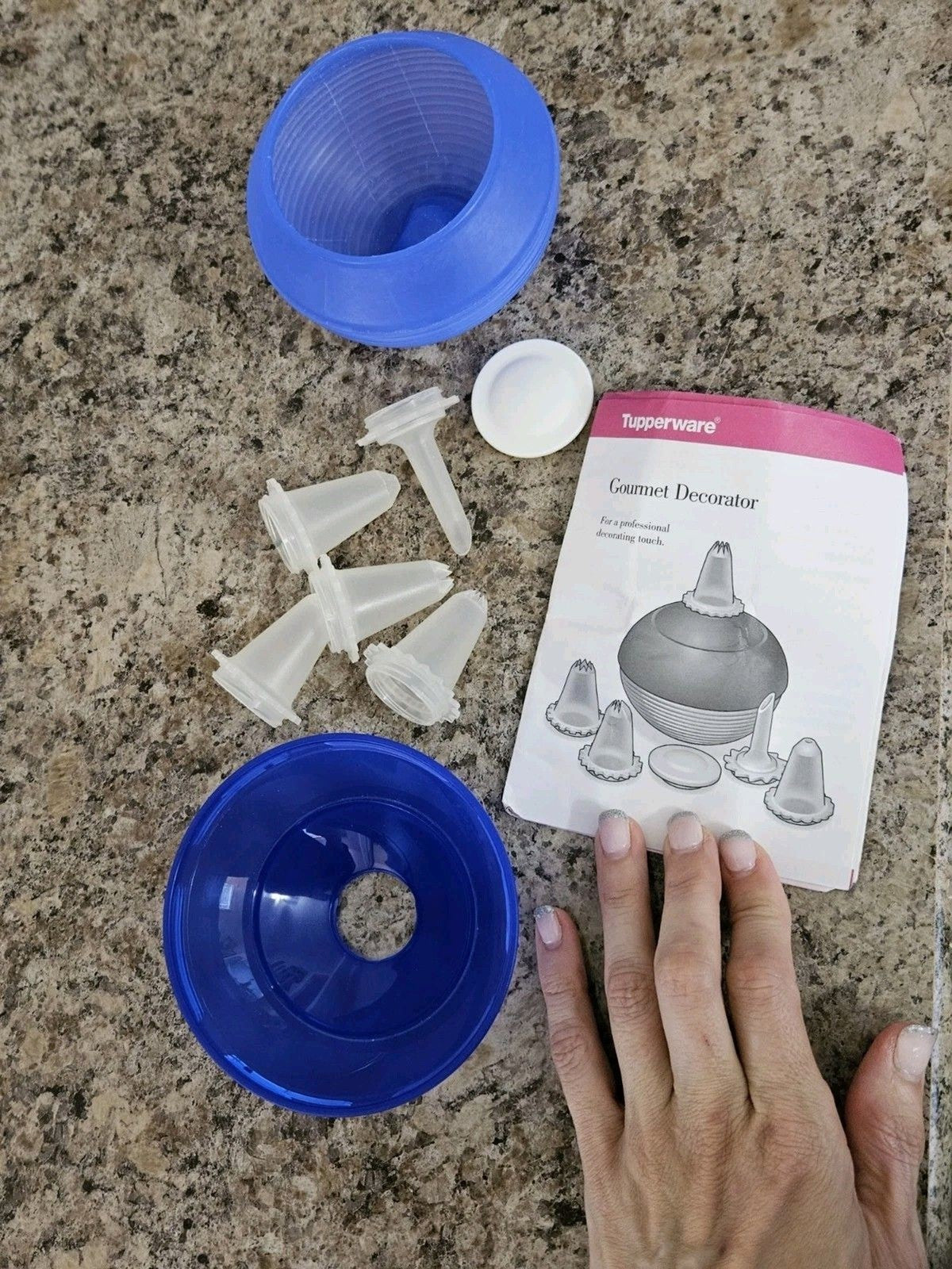 Vintage 1999 Tupperware Gourmet Decorator Set Complete EUC