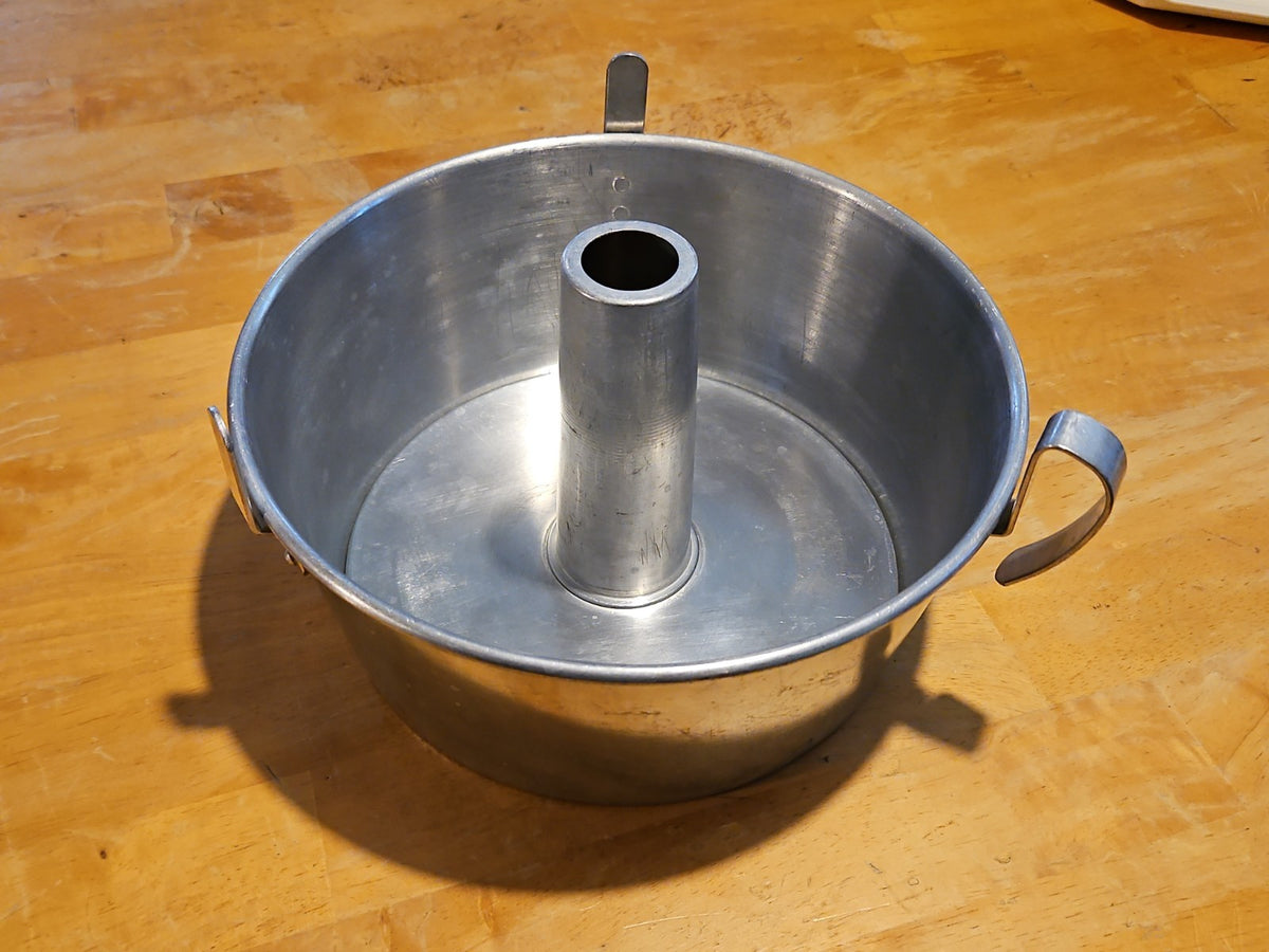 Vintage Mirro Aluminum 10" Angel Food Cake Pan W/ Base Insert 5394M 2 Piece Set