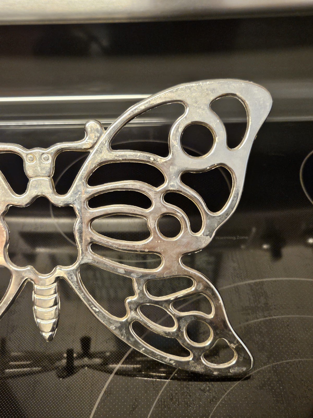 Vintage Leonard Silver Plated Butterfly Trivet Wall Hanging Made In Italy
