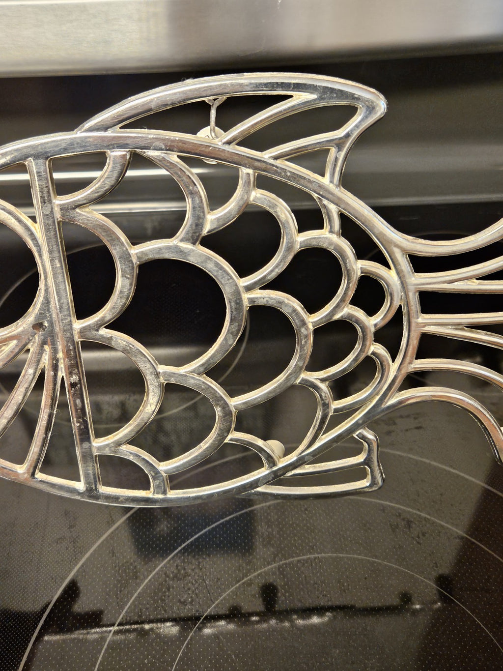 Vintage Leonard Silver Plated Fish Trivet Wall Hanging Made In Italy